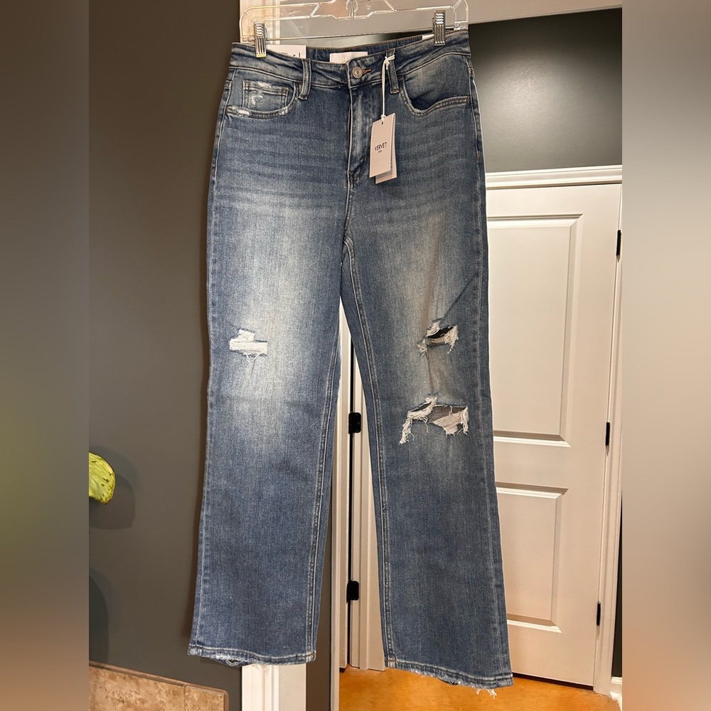 Vervet Blue Kendall High Rise Dad Jeans